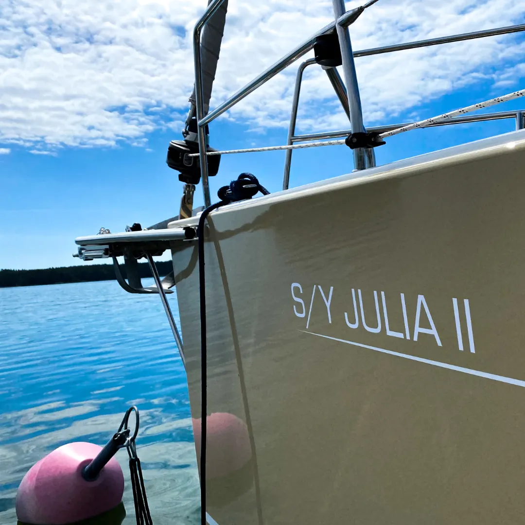 Veneen nimi ja kotisatama tarra - Image 2