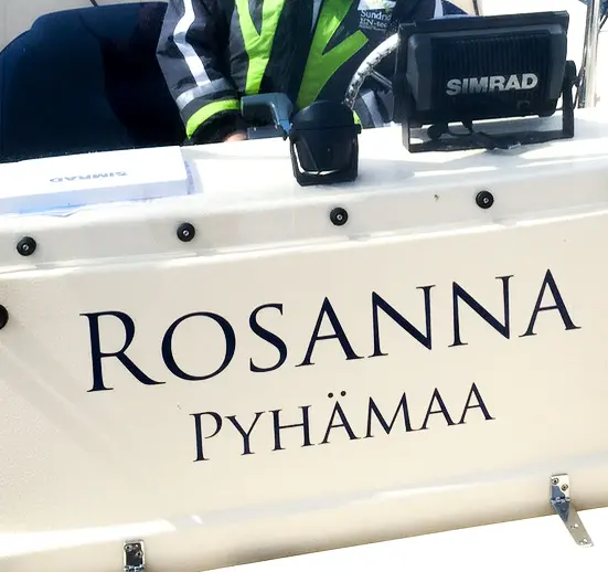 Veneen nimi ja kotisatama tarra - Image 3